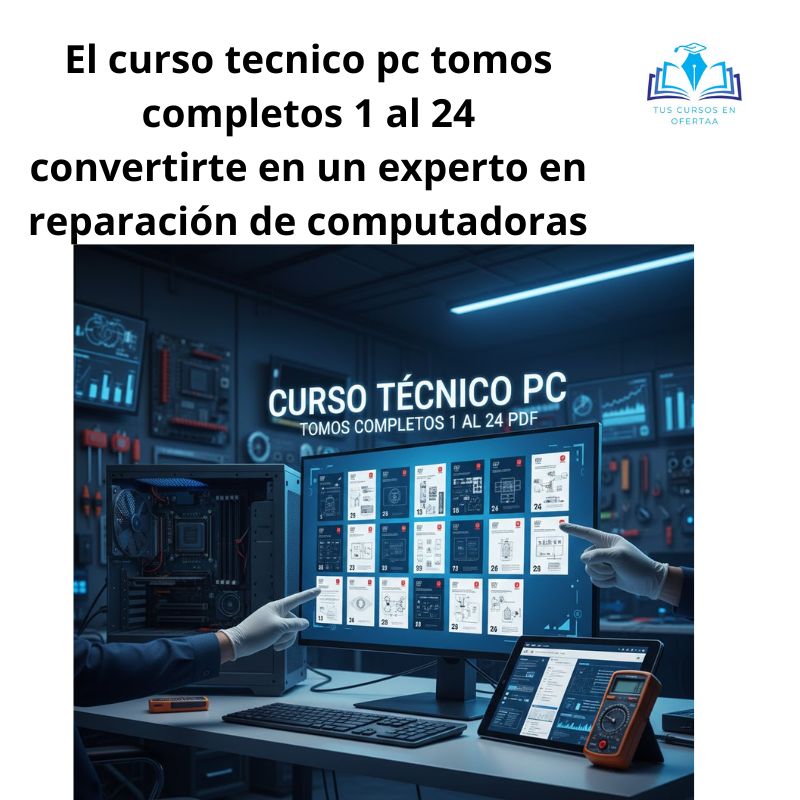 El curso tecnico pc tomos completos 1 al 24 que abarca los 24 tomos completos. Esta obra es considerada la «biblia» del soporte técnico