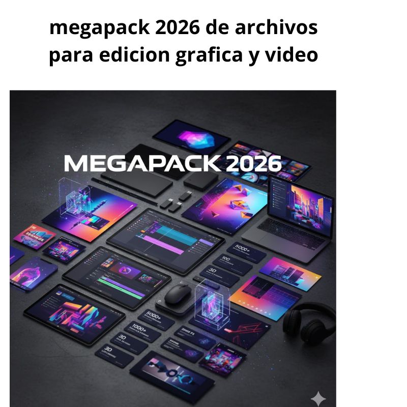 megapack 2026 de archivos para edicion grafica y video